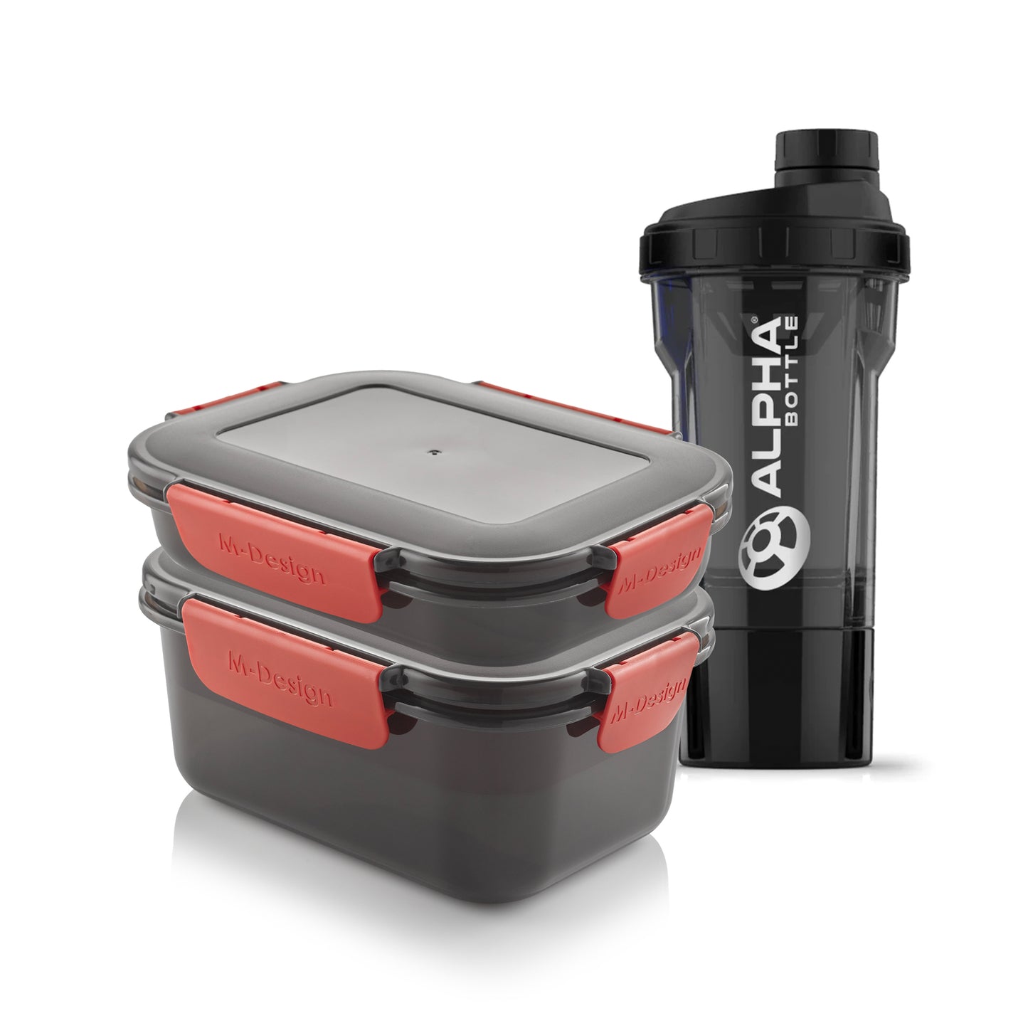 0.6 & 1.1 Set Fresco Lunch Box + Alpha Bottle 500 POD