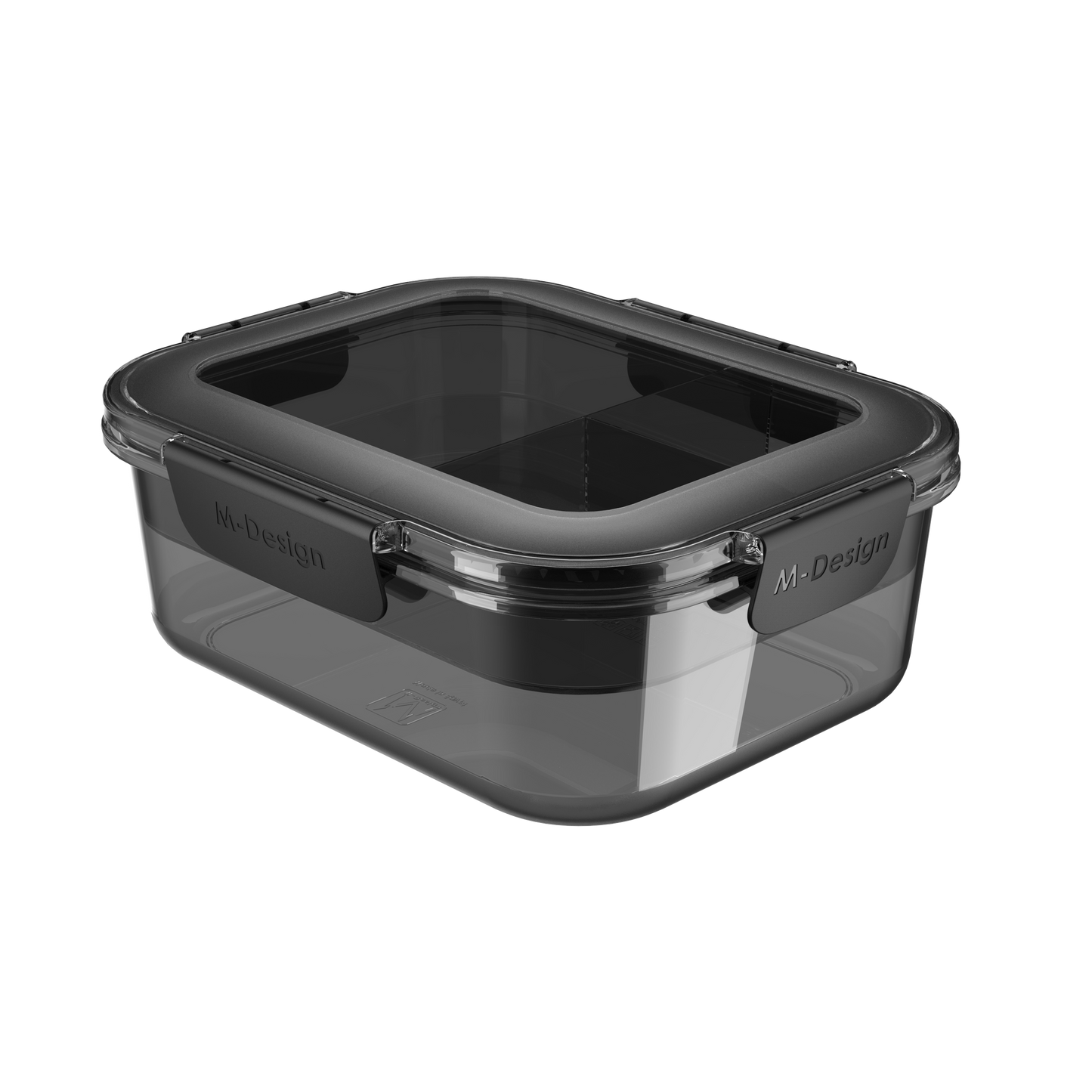 جديد -Fresco™ لانش بوكس - اسود دخانى